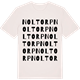 Vintage White t-shirt med Noltorp ordlek t-shirt