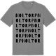 Mid Heather Gray t-shirt med Noltorp ordlek t-shirt