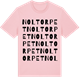 Pink Cotton t-shirt med Noltorpet ordlek t-shirt