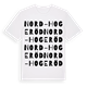 Nord-Hogeröd ordlek t-shirt