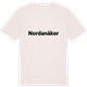 Vintage White t-shirt med Nordanåker fetstil t-shirt