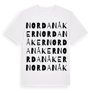 Nordanåker ordlek t-shirt – ekologisk bomull t-shirt från Pinshirt