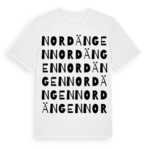 Nordängen ordlek t-shirt – ekologisk bomull t-shirt från Pinshirt