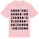 Pink Cotton t-shirt med Nordängen ordlek t-shirt