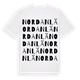 Nordanlä ordlek t-shirt