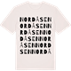 Vintage White t-shirt med Nordåsen ordlek t-shirt