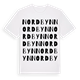 Nordbyn ordlek t-shirt