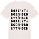 Vintage White t-shirt med Nordbytången ordlek t-shirt