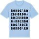 Blue Soul t-shirt med Nordgården ordlek t-shirt