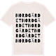 Vintage White t-shirt med Nordgärdet ordlek t-shirt