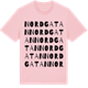 Pink Cotton t-shirt med Nordgatan ordlek t-shirt