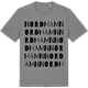 Mid Heather Gray t-shirt med Nordhamn ordlek t-shirt