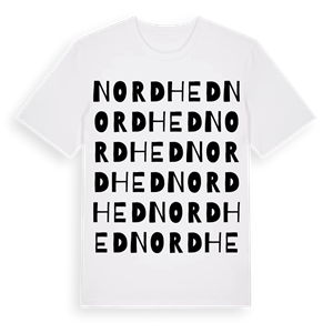 Nordhed ordlek t-shirt – ekologisk bomull t-shirt från Pinshirt