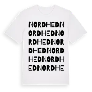 Nordhed ordlek t-shirt – ekologisk bomull t-shirt från Pinshirt