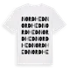 White t-shirt med Nordhed ordlek t-shirt