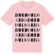 Pink Cotton t-shirt med Nordholmarna ordlek t-shirt
