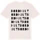 Vintage White t-shirt med Nordhult ordlek t-shirt
