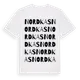 White t-shirt med Nordkas ordlek t-shirt