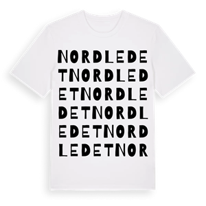 Nordledet ordlek t-shirt – ekologisk bomull t-shirt från Pinshirt