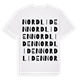 White t-shirt med Nordliden ordlek t-shirt