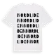 White t-shirt med Nordliden ordlek t-shirt