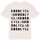 Vintage White t-shirt med Nordlyckan ordlek t-shirt