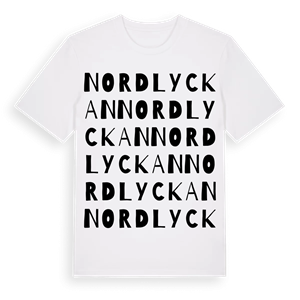 Nordlyckan ordlek t-shirt – ekologisk bomull t-shirt från Pinshirt