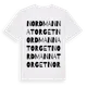 White t-shirt med Nordmannatorget ordlek t-shirt