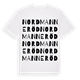 Nordmanneröd ordlek t-shirt