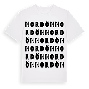 Nordön ordlek t-shirt – ekologisk bomull t-shirt från Pinshirt