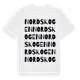 White t-shirt med Nordskogen ordlek t-shirt