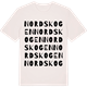 Vintage White t-shirt med Nordskogen ordlek t-shirt