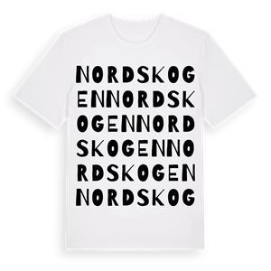 Nordskogen ordlek t-shirt – ekologisk bomull t-shirt från Pinshirt
