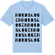 Blue Soul t-shirt med Nordskogen ordlek t-shirt