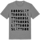 Mid Heather Gray t-shirt med Nordslätt ordlek t-shirt