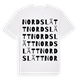 Nordslätt ordlek t-shirt