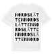 Nordslätten ordlek t-shirt