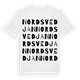 Nordsvedjan ordlek t-shirt