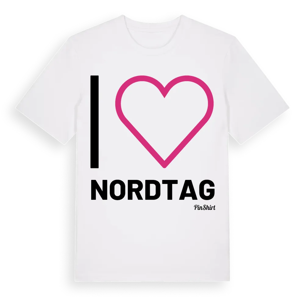 Jag älskar Nordtag t-shirt stort tryck i miljö