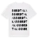 White t-shirt med Nordtakan ordlek t-shirt