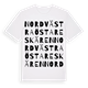 Nordvästra Östareskären ordlek t-shirt