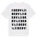 White t-shirt med Nordvik ordlek t-shirt