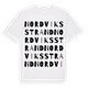 Nordviks Strand ordlek t-shirt