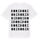 White t-shirt med Nore ordlek t-shirt