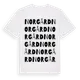 White t-shirt med Norgård ordlek t-shirt