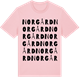 Pink Cotton t-shirt med Norgård ordlek t-shirt