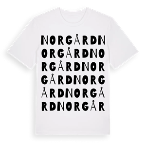 Norgård ordlek t-shirt – ekologisk bomull t-shirt från Pinshirt