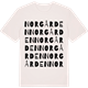 Vintage White t-shirt med Norgården ordlek t-shirt