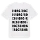 White t-shirt med Norgården ordlek t-shirt