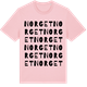 Pink Cotton t-shirt med Norget ordlek t-shirt